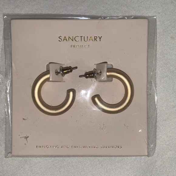 Sanctuary Project Jewelry Sanctuary Project Thick Gold Hoops